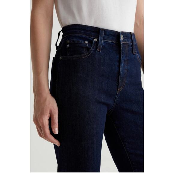 AG Adriano Goldschmied Farrah Boot High Rise Jeans 31x32 Dark Denim Retails $225 - Picture 3 of 12